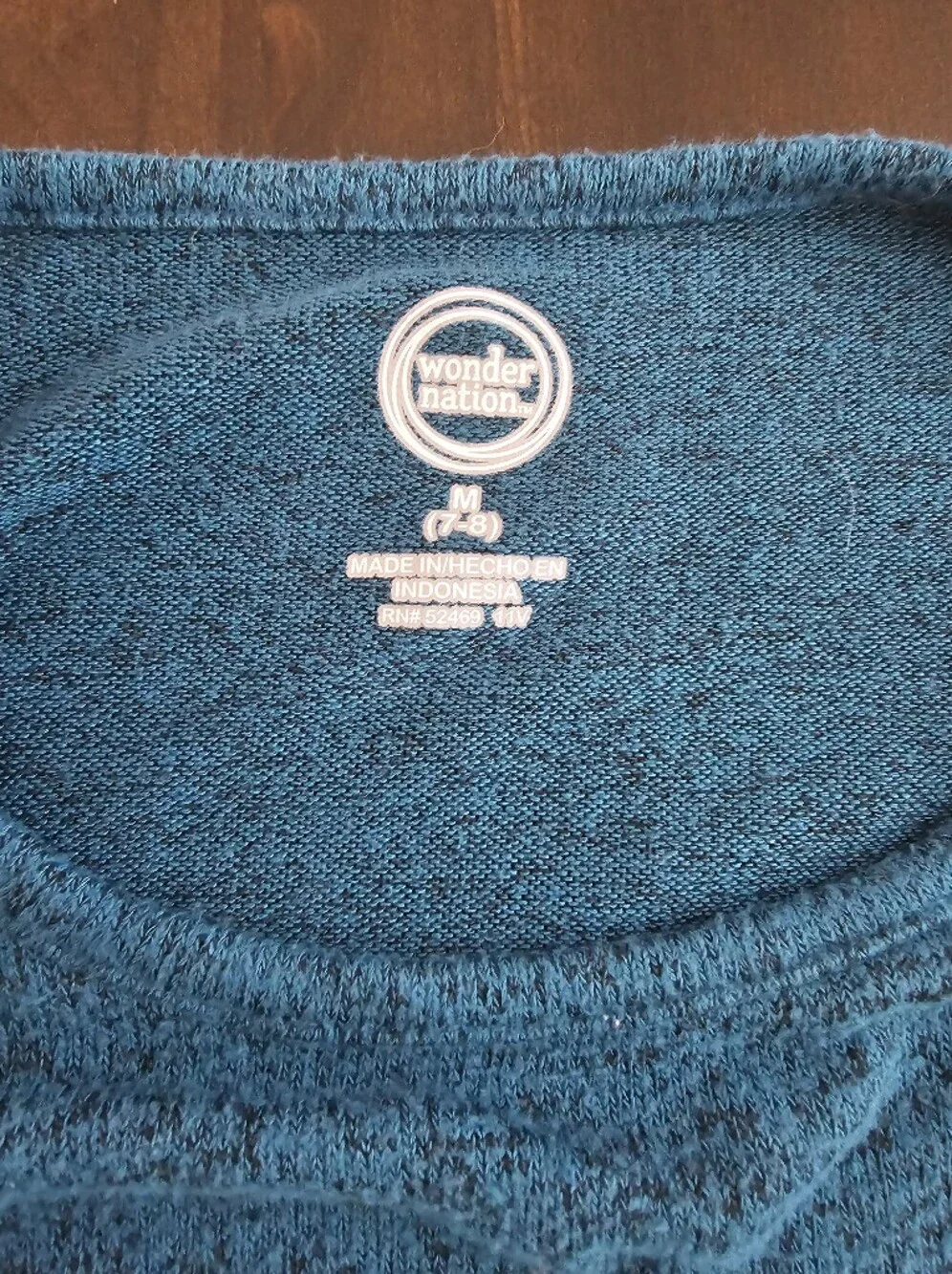 wonder nation Teal Knit Long Sleeve Top
